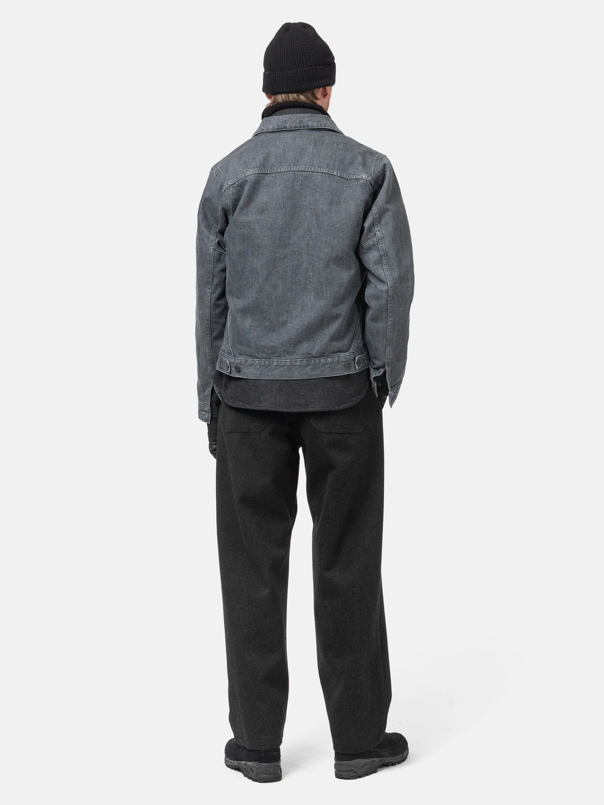 Safe Haven Rig HAVEN Rig Jacket - Stone Bio Washed Cotton Denim Charcoal - HAVEN