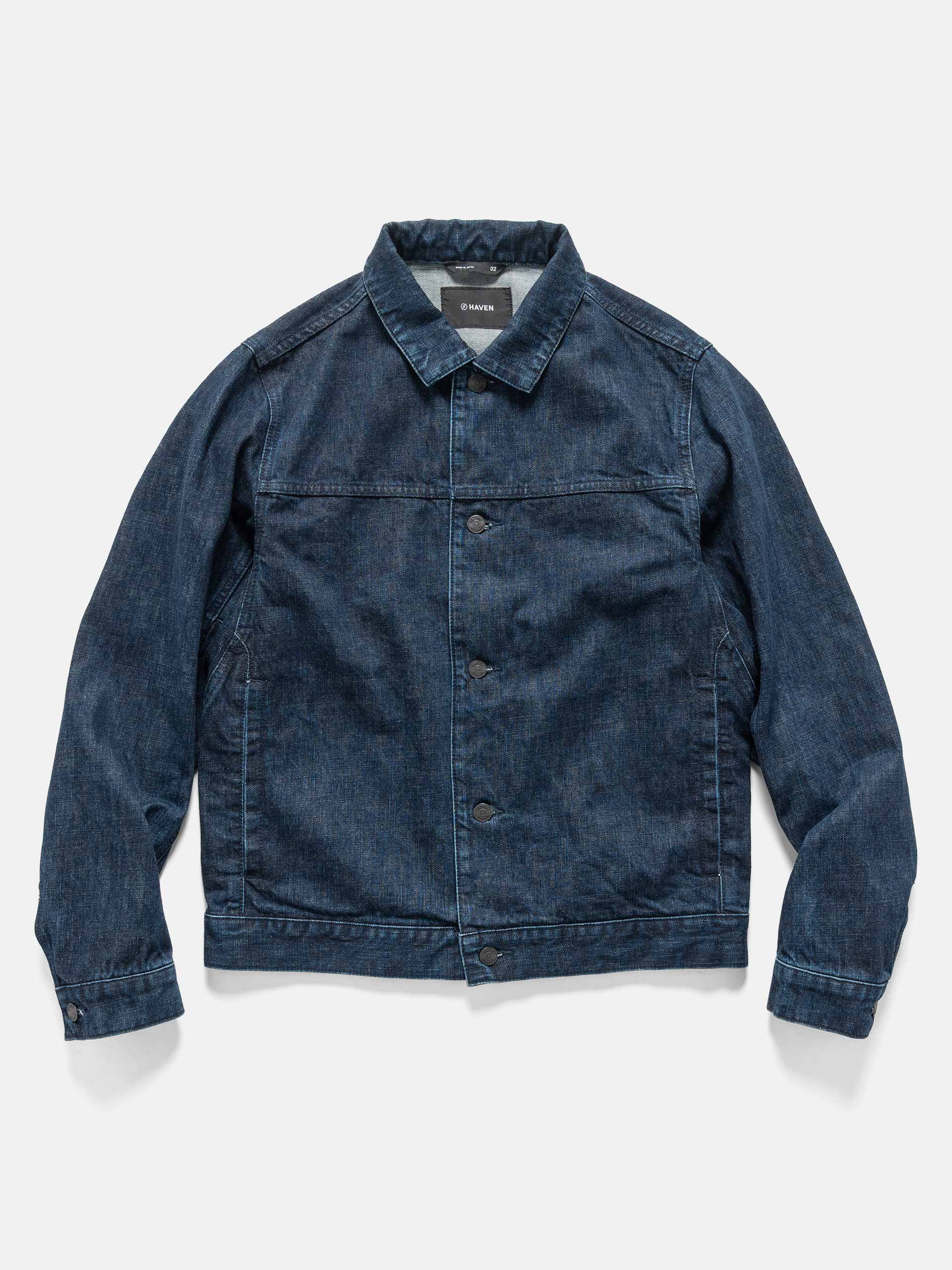 Safe Haven Rig HAVEN Rig Jacket - Stone Bio Washed Cotton Denim Indigo - HAVEN