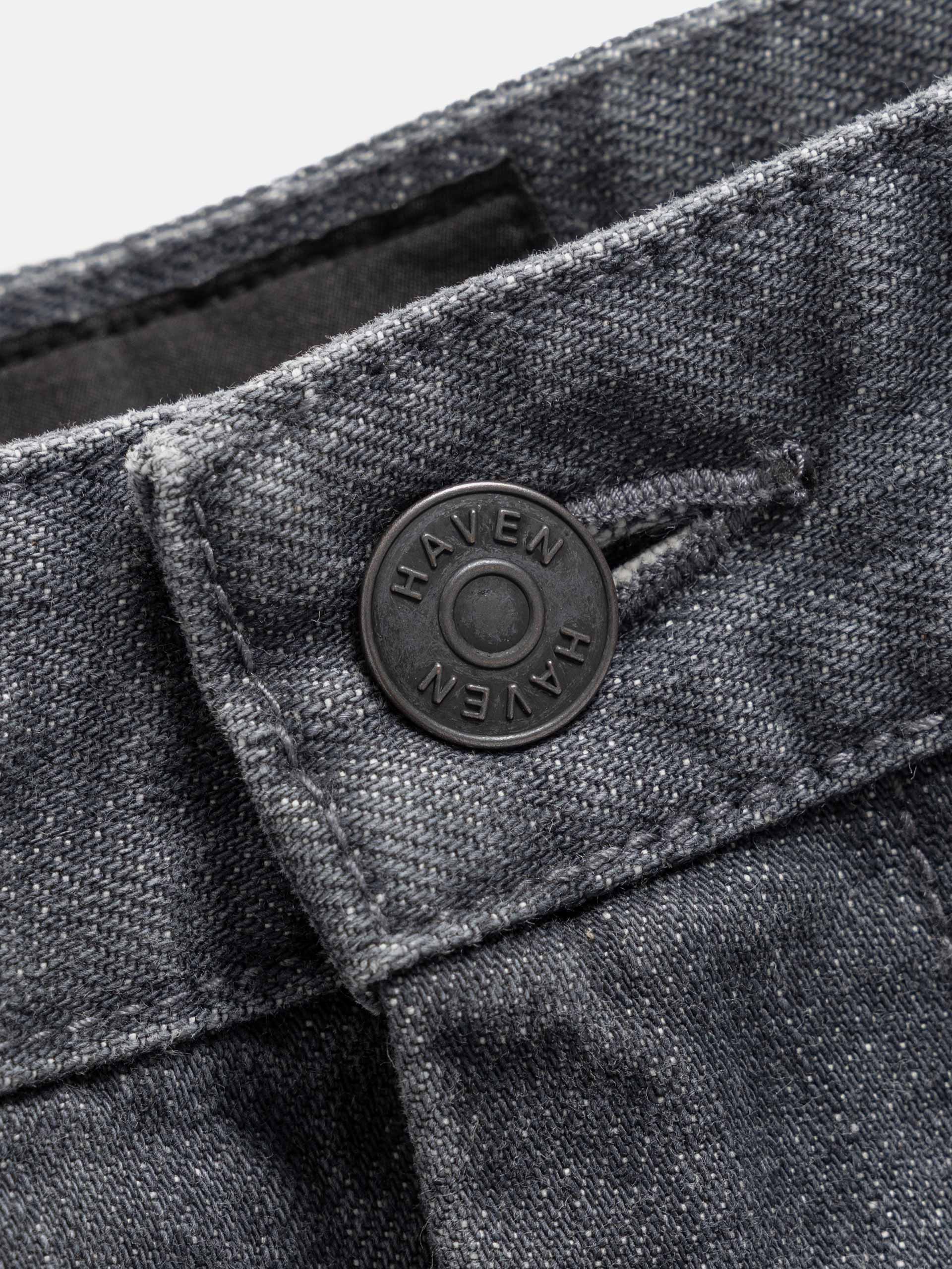 Safe Haven Rig HAVEN Rig Pant - Stone Bio Washed Cotton Denim Charcoal - HAVEN