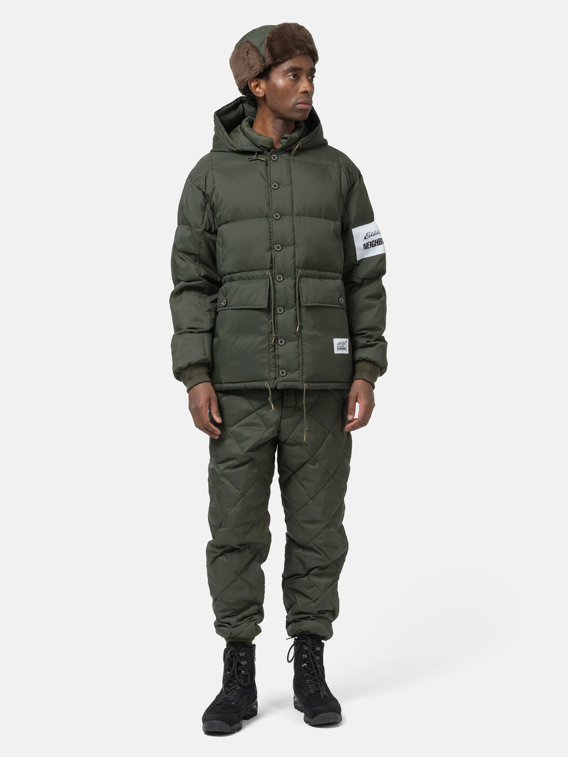 Neighborhood X Eddie Bauer Karakoram Down Jacket Olive Drab - HAVEN