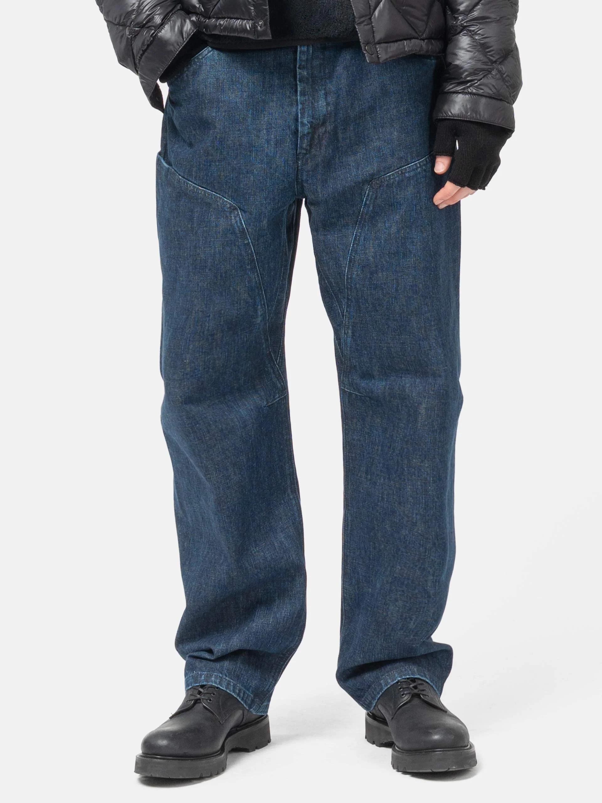 Safe Haven Rig HAVEN Rig Pant - Stone Bio Washed Cotton Denim Indigo - HAVEN