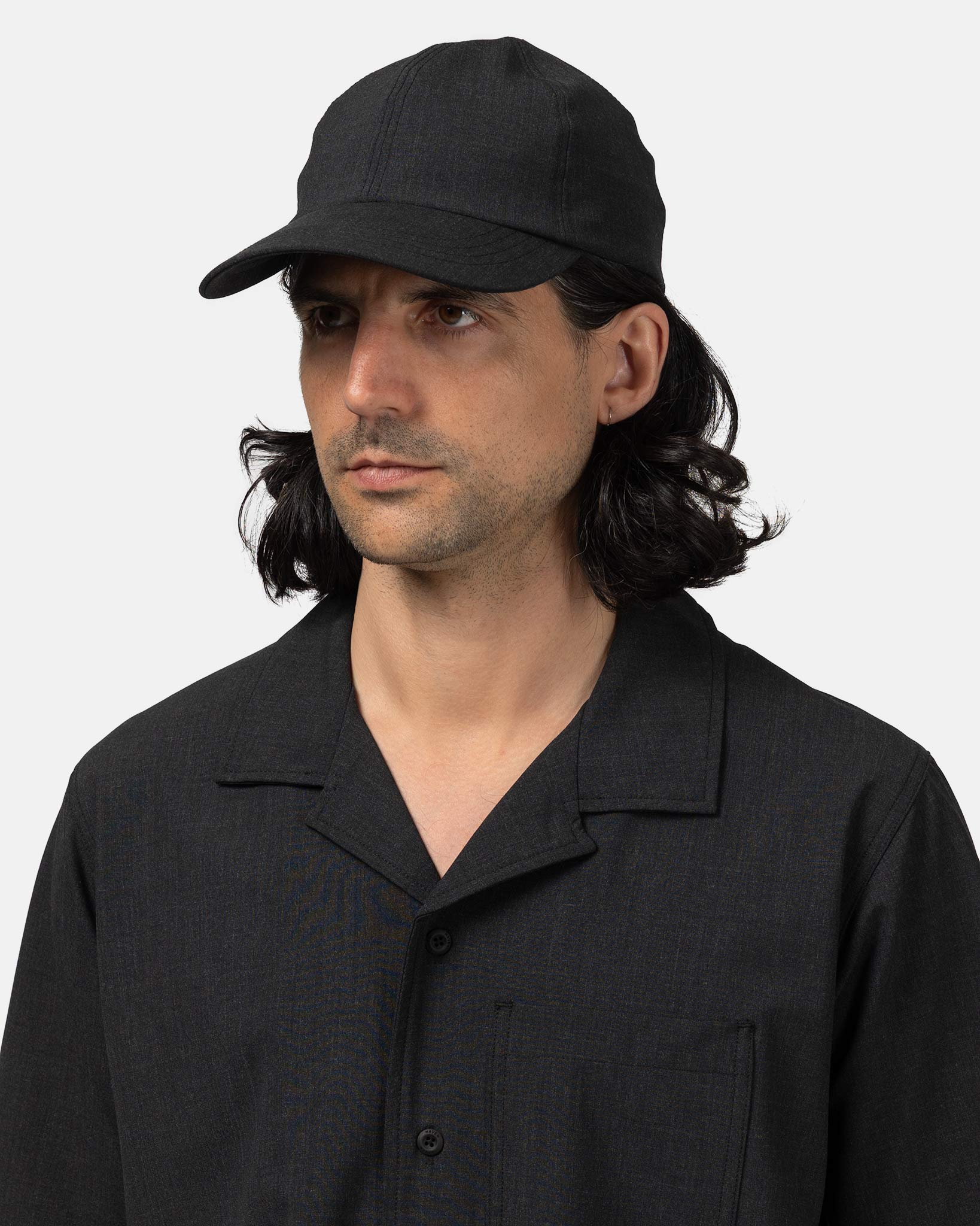 Wool Field Cap HAVEN Field Cap - Tropical Wool Charcoal - HAVEN